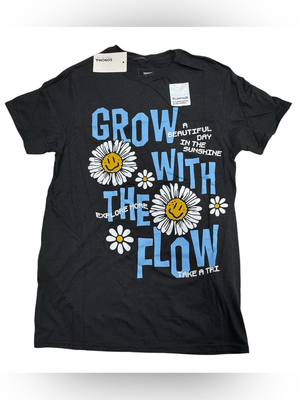 Sonoma size small NWT short sleeve t-shirt with fun design on the front.